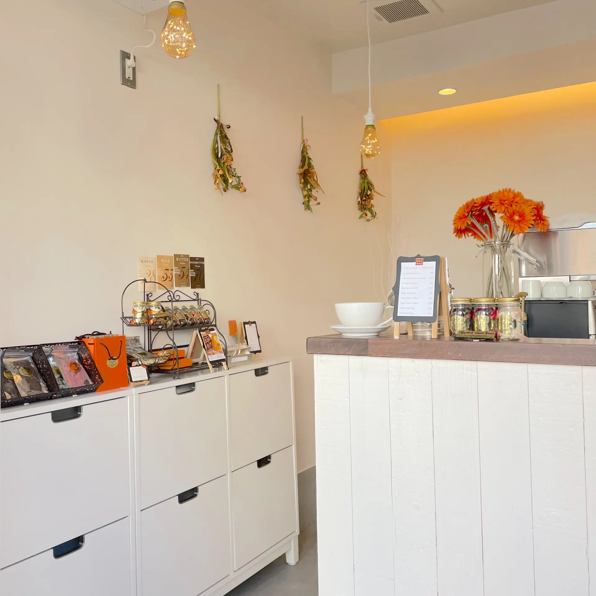 チョコレートを楽しむカフェ