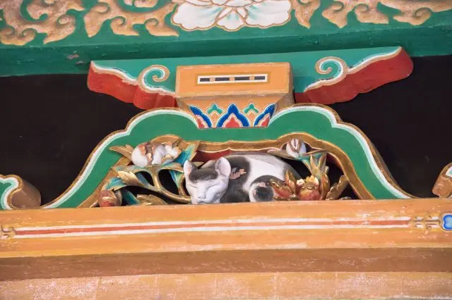 從不同角度看過去會展現不同表情的「眠猫」