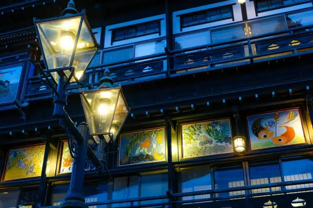 Don’t miss the artistic “kote-e” plaster reliefs that decorate the hot spring town