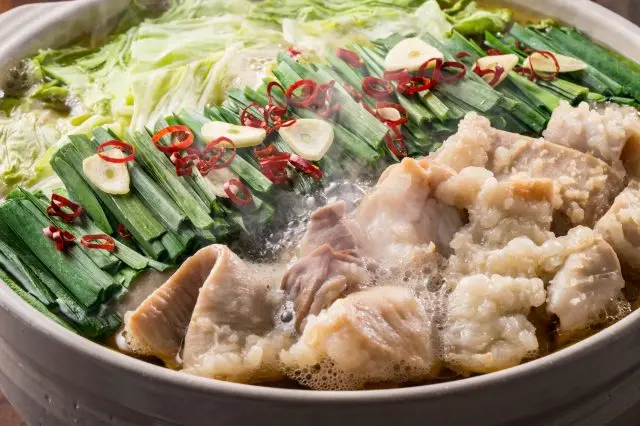 Motsu Nabe is a local Fukuoka specialty featuring beef or pork offal.