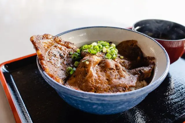 Grilled miso pork delight Pork Miso Don.