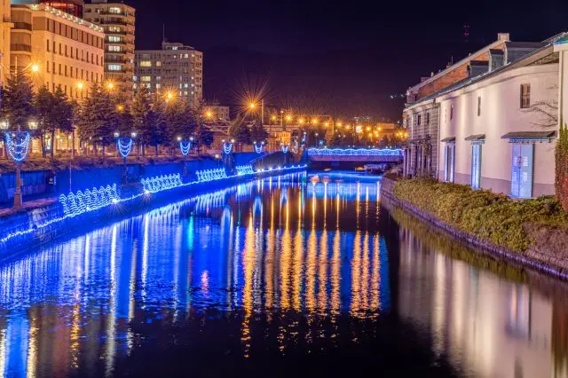 小樽運河が青の運河へと変わる「小樽ゆき物語」