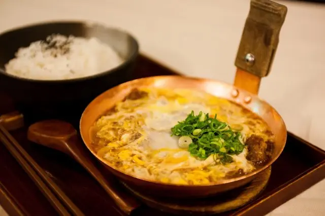 The signature dish at specialty shop Katsudon, known for serving up the pork cutlet and rice separately.