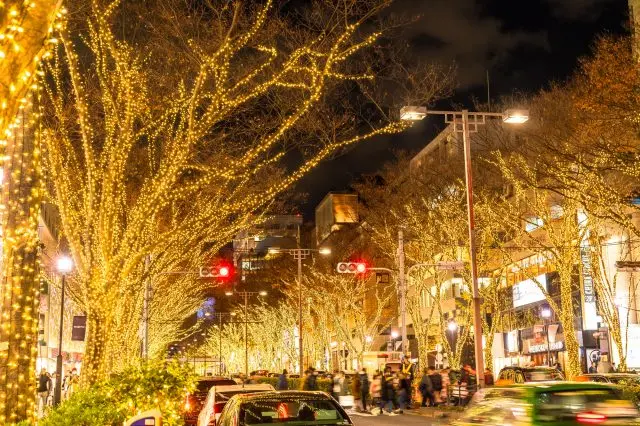 街全体がイルミネーションに彩られるイベントも