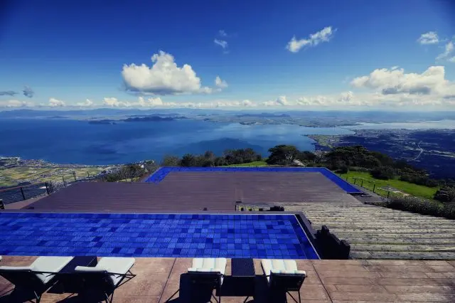 The unforgettable view of Lake Biwa out past the water pool truly cannot be missed.