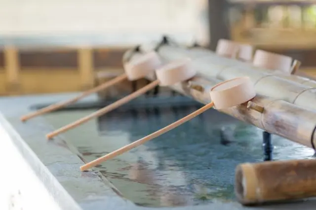 水手舍在神社占地内的建物附近，去找找看吧～