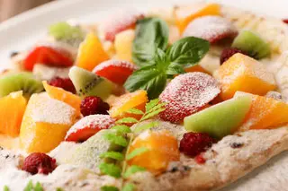 ピザはフード系のほかスイーツ系も用意