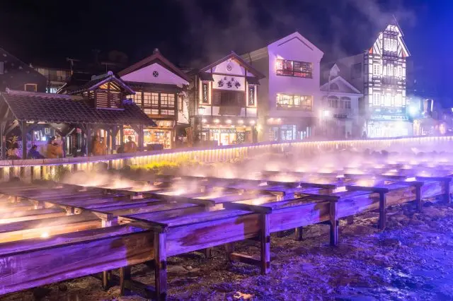 Enjoy the unique ambiance and experiences of an onsen town