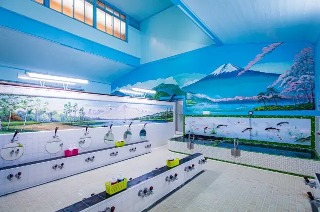 Some sento use natural hot spring water