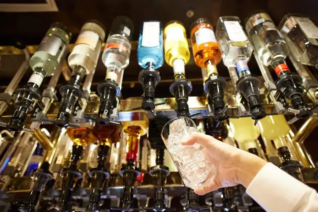 Colorful lineup of drinks meaning there’s always something to match your mood.