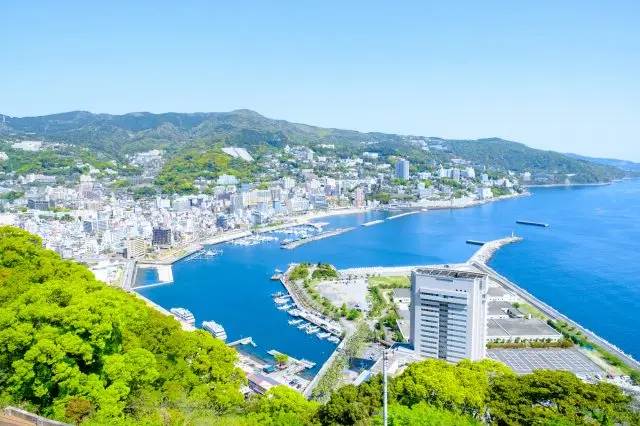 依山傍海、風景秀麗的旅遊勝地熱海