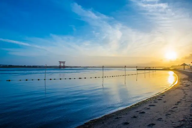 以擁有美麗的朝陽&夕陽風景而聞名的濱名湖