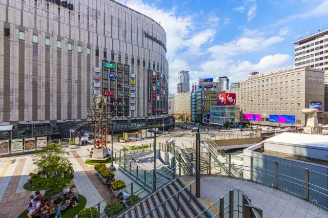 主要车站JR大阪站、梅田站所在的北区