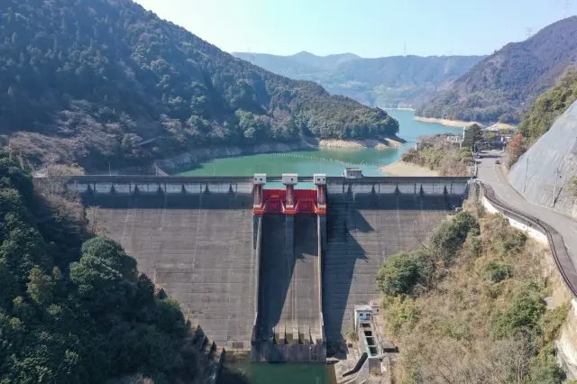 This is Kurose Dam, located in Saijo City, Ehime Prefecture.