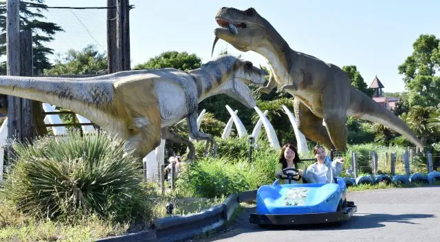 遊具及遊樂設施充實完備的遊樂園。大人小孩和寵物都能開心地玩夠一整天