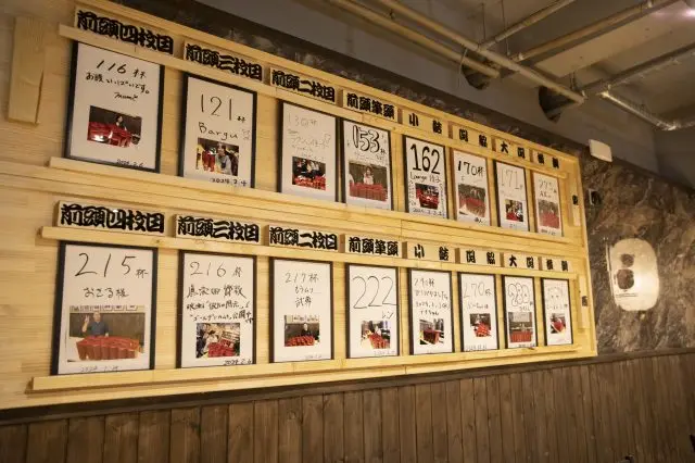 The female records are displayed above, and the male records are displayed below. The highest record achieved is an incredible 284 bowls!