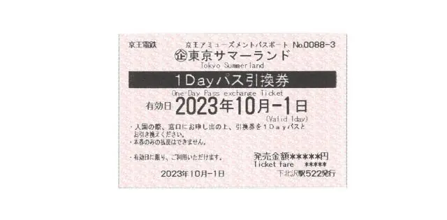 The must-have ticket for the 3 major amusement parks along the Keio Line.