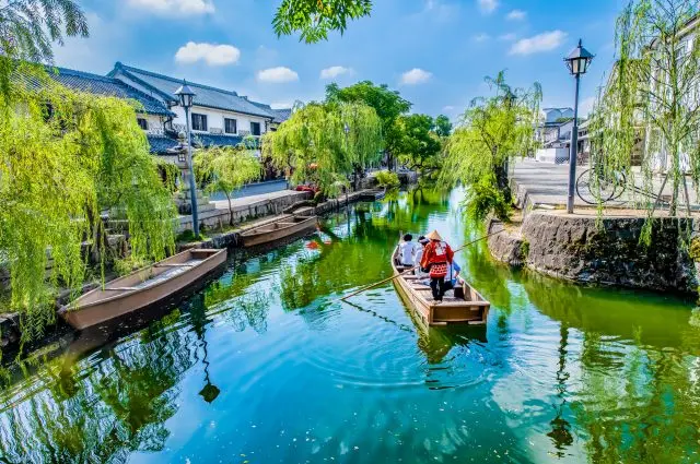 Popular Kurashiki Bikan Historical Quarter with historic and harmonious townscape.