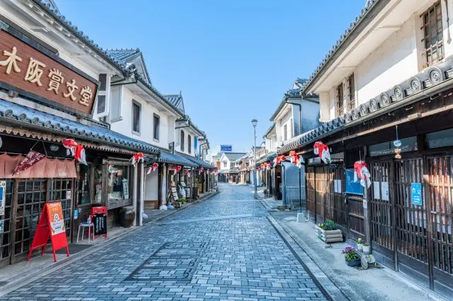 柳井エリアの江戸時代の面影が残る「白壁の街並み」も人気スポットだ