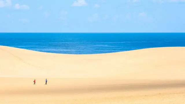 鳥取で最も有名な観光スポットである「鳥取砂丘」