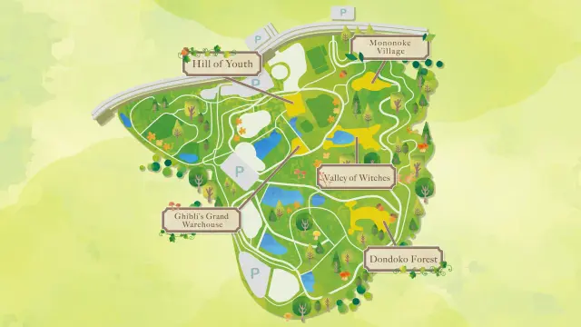 Ghibli Park Map