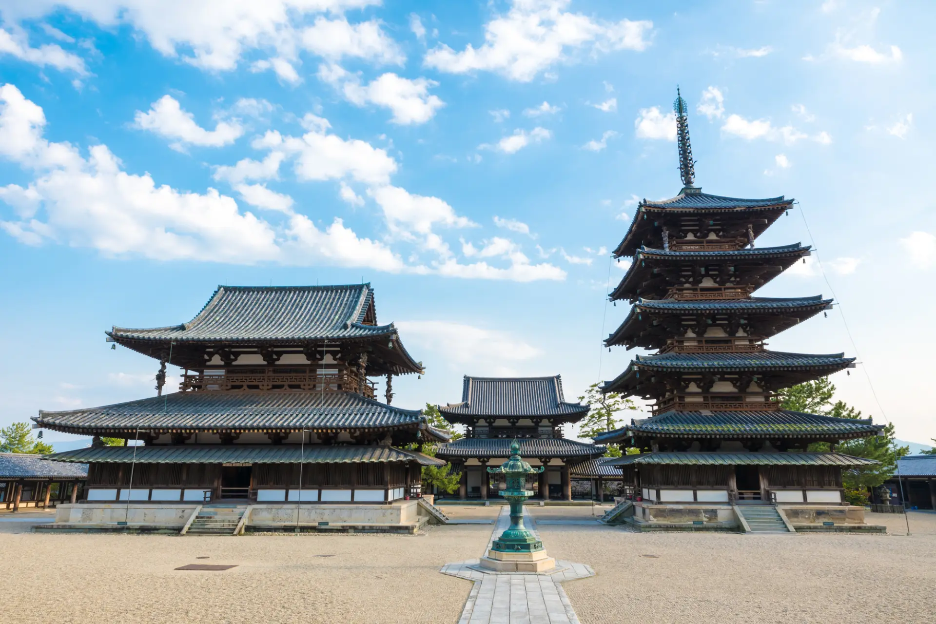 日本舉世聞名的寺院「法隆寺」