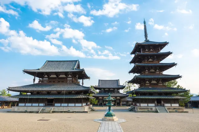 日本舉世聞名的寺院「法隆寺」