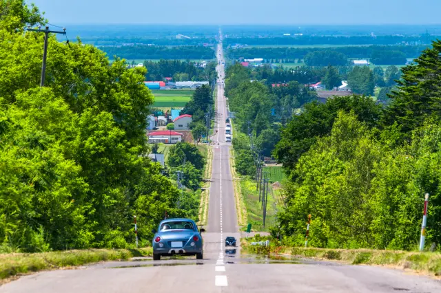 北海道有不少绝美的景色往往只有租车自驾时才能看到