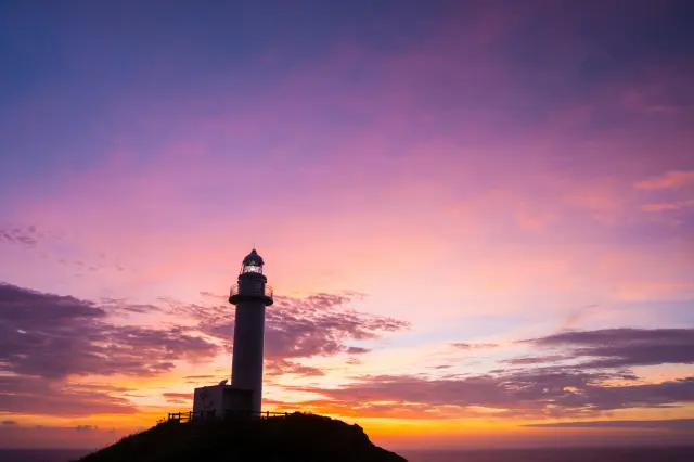 美麗的夕陽景色也是御神崎的魅力之一