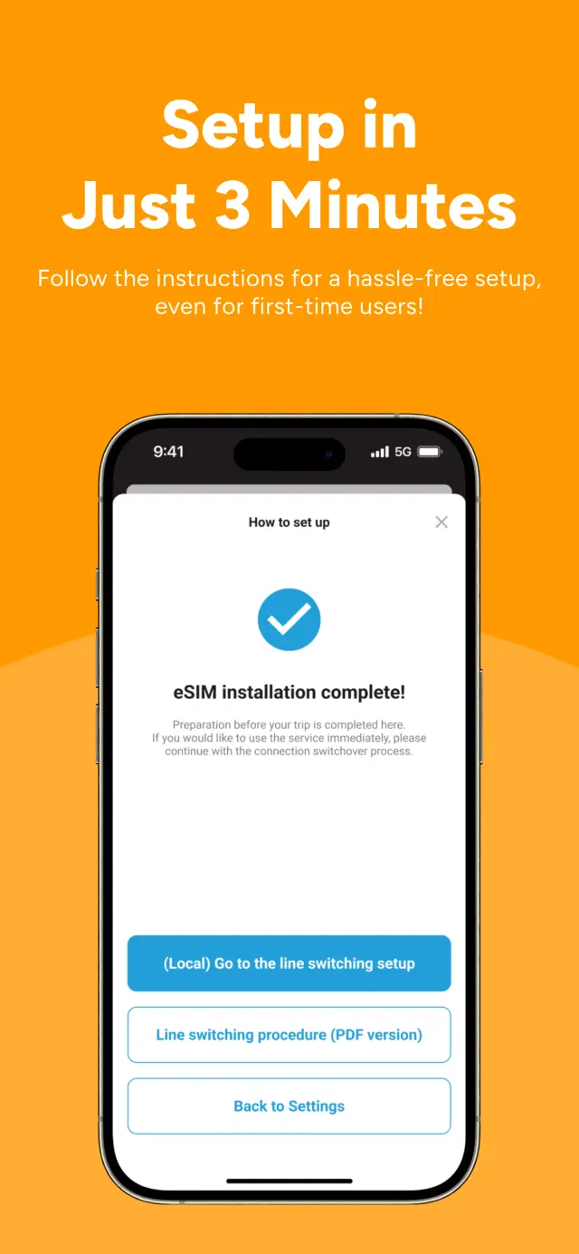 Hassle-free and novice friendly. Follow the easy instructions to get set up stress-free in just about 3 minutes!  
