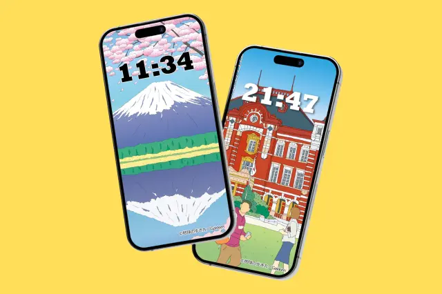 Feel a connection to Japan every time you look at your phone.