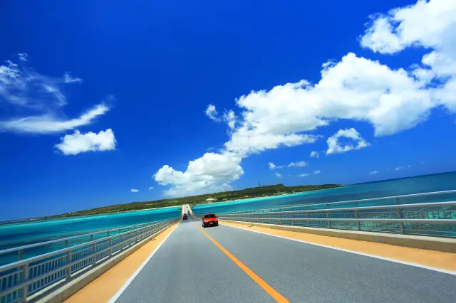 在沖繩的自然景觀中享受暢意的兜風之旅吧～