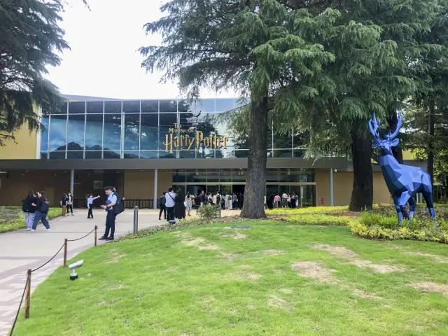 Entrance at the front of the facility.