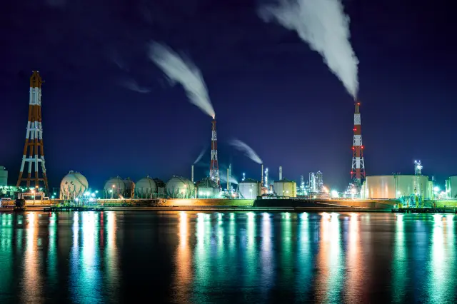 苫小牧工業區的夜景相當夢幻