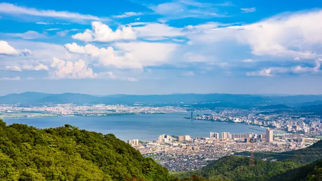 佔據滋賀縣總面積約六分之一的琵琶湖