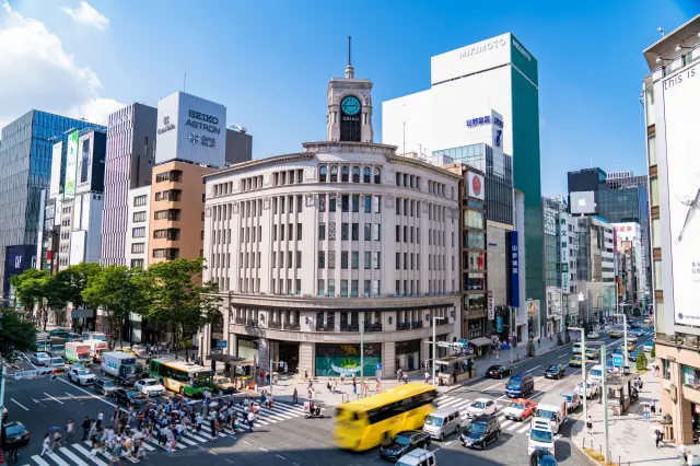 日本最引以為傲的銀座主要街道，百貨公司和品牌商店鱗次櫛比