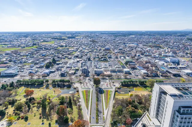 茨城縣最大的城市水戶的街市風貌