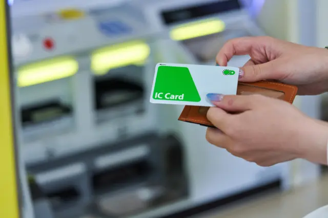 Suica（無記名式）的外觀