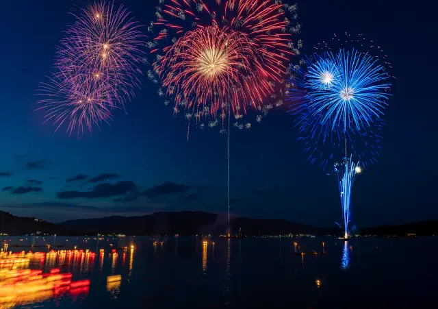 除了觀賞風景，還能體驗日本知名的煙火大會