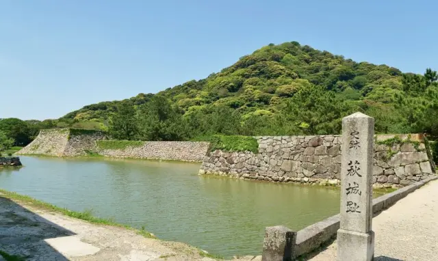 櫻花綻放，充滿歷史氛圍的公園。可欣賞到萩市獨有的風景
