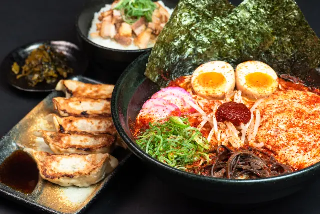 Spice lovers rejoice with the Spicy Samurai Yufu Set featuring spicy miso ramen.