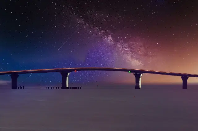 美丽星空下的宫古岛相当梦幻