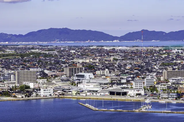 米子港町的街市風景