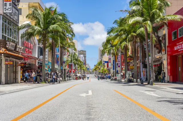 沖繩的主要的商業街區——「那霸市國際通商店街」也位於南部區域