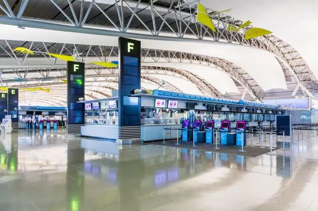 第一航廈大樓的國際線出發樓層