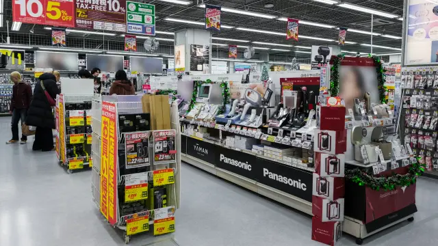 The spacious aisles make shopping comfortable.