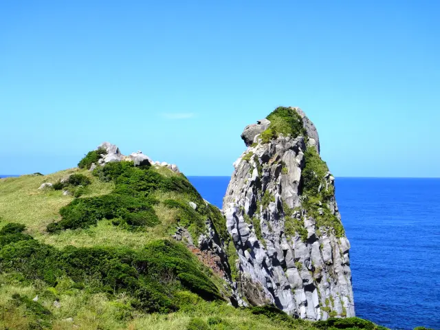 高45公尺的「猿岩」是壹岐知名的觀光景點之一