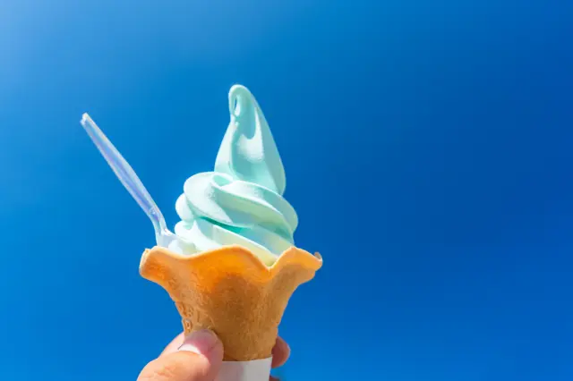 Enjoy local gourmet foods, including unique soft-serve ice cream.