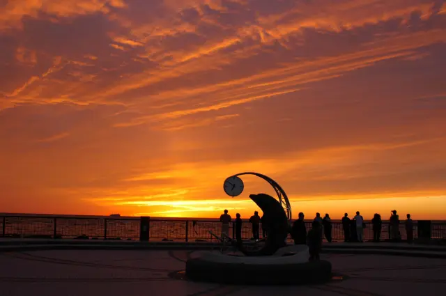 日本邊陲之地的美麗夕陽打動人心