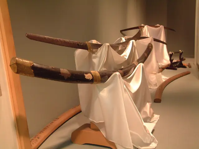 A ceremonial sword dedicated as a sacred treasure of the shrine